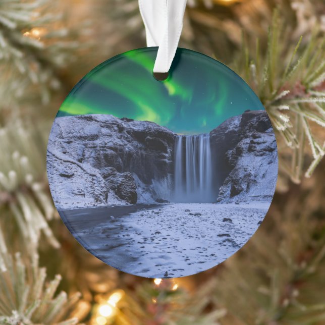 Waterfalls | Skógafoss Waterfall Ornament (Tree)