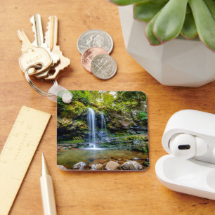 Waterfalls Smokey Mountain National Park Key Ring