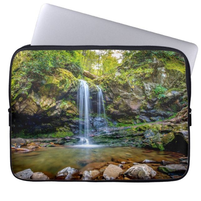 Waterfalls | Smokey Mountain National Park Laptop Sleeve (Front)