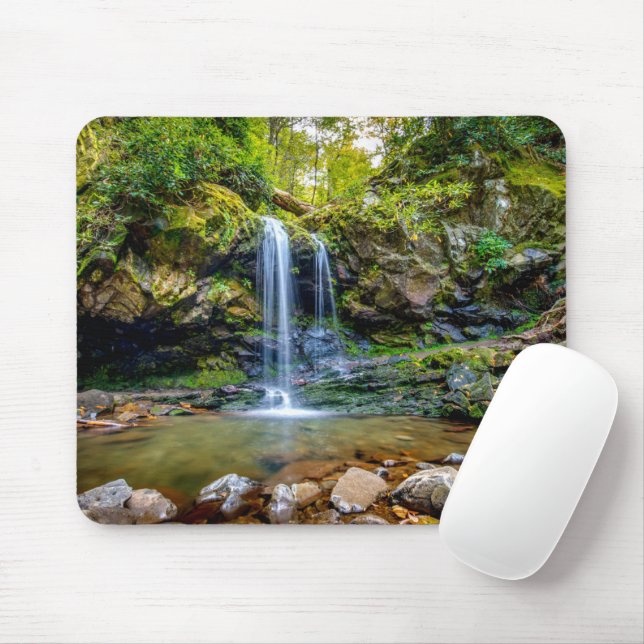 Waterfalls | Smokey Mountain National Park Mouse Mat (With Mouse)