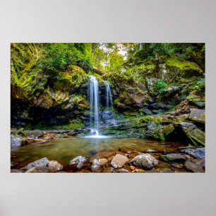 Waterfalls   Smokey Mountain National Park Poster