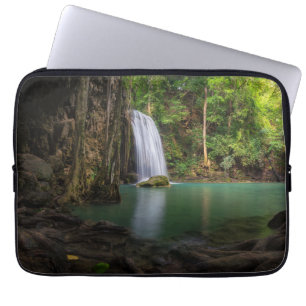 Waterfalls   Spring Rainforest Waterfall Thailand Laptop Sleeve