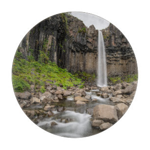 Waterfalls   Svartifoss Waterfall, South Iceland Cutting Board