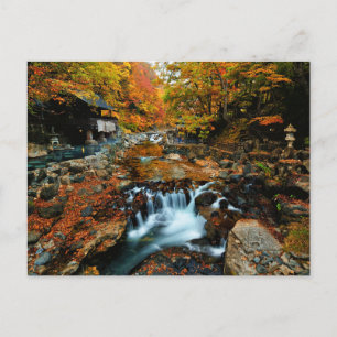 Waterfalls Takaragawa Onsen Osenkaku, Japan Postcard