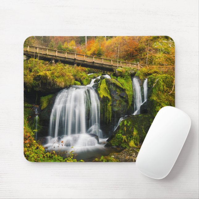 Waterfalls | Triberg Waterfalls, Germany Mouse Mat (With Mouse)