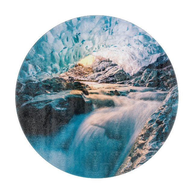 Waterfalls | Vatnajokull Glacier, Eastern Iceland Cutting Board (Front)