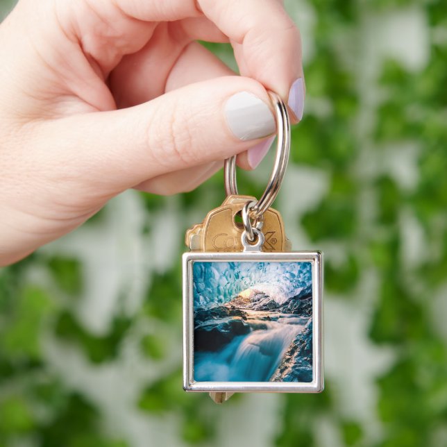 Waterfalls | Vatnajokull Glacier, Eastern Iceland Key Ring (Hand)