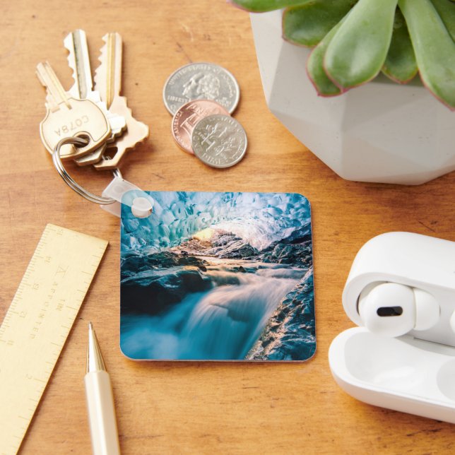 Waterfalls | Vatnajokull Glacier, Eastern Iceland Key Ring (Desk)
