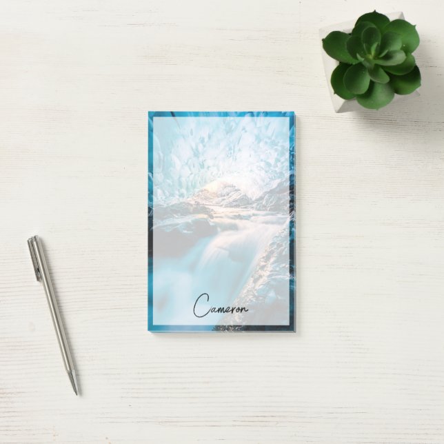 Waterfalls | Vatnajokull Glacier, Eastern Iceland Post-it Notes (Office)