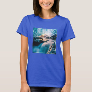 Waterfalls Vatnajokull Glacier, Eastern Iceland T-Shirt