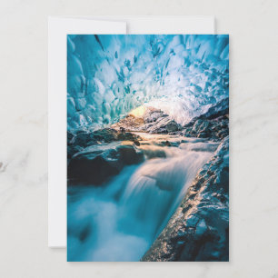 Waterfalls   Vatnajokull Glacier, Eastern Iceland Thank You Card