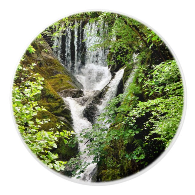 WATERFALLS   WALES   CERAMIC KNOB (Front)