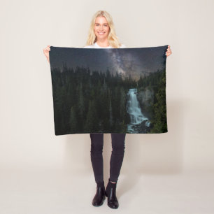 Waterfalls   Whistler Olympic Park Fleece Blanket
