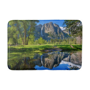 Waterfalls   Yosemite Falls, California Bath Mat