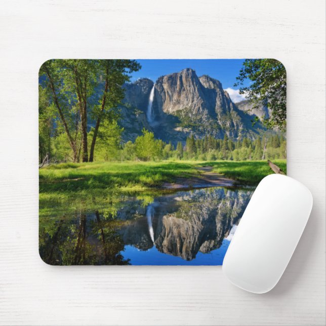 Waterfalls | Yosemite Falls, California Mouse Mat (With Mouse)