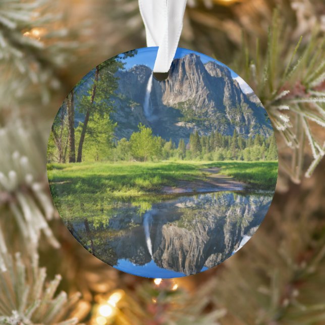 Waterfalls | Yosemite Falls, California Ornament (Tree)