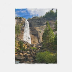 Waterfalls Yosemite National Park Fleece Blanket