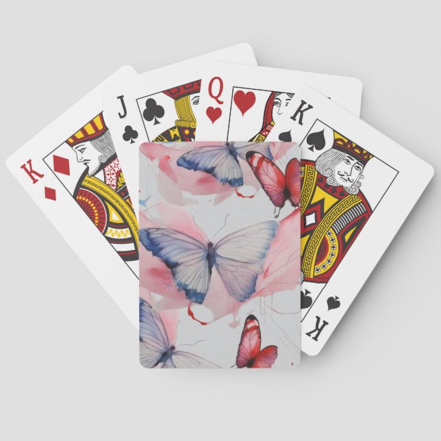 Waterfly 4 playing cards (Back)