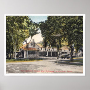 Waterford CT, Connecticut, Inn and Cottages  Postc Poster