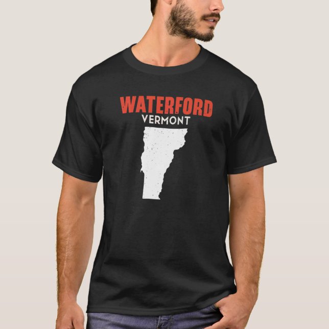 Waterford Vermont USA State America Travel Vermont T-Shirt (Front)