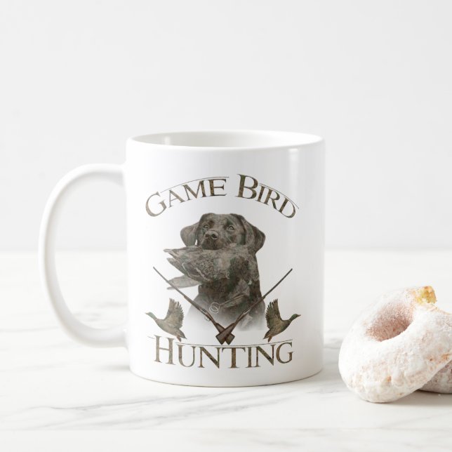  Waterfowl  , Game Bird Hunting T-Shirt Trucker Ha Coffee Mug (With Donut)
