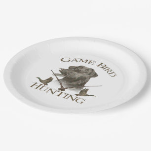 Waterfowl  , Game Bird Hunting T-Shirt Trucker Ha Paper Plate