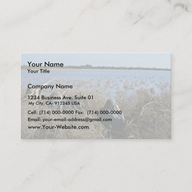 Waterfowl Hunt Business Card (Front)