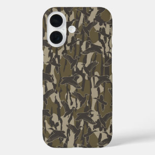 Waterfowl Hunting Bottom Lands Camo Duck Hunters iPhone 16 Case