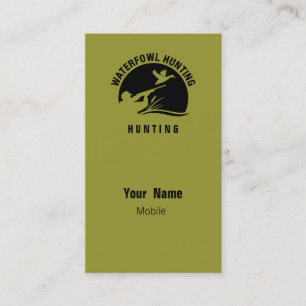 Waterfowl Hunting Business Card