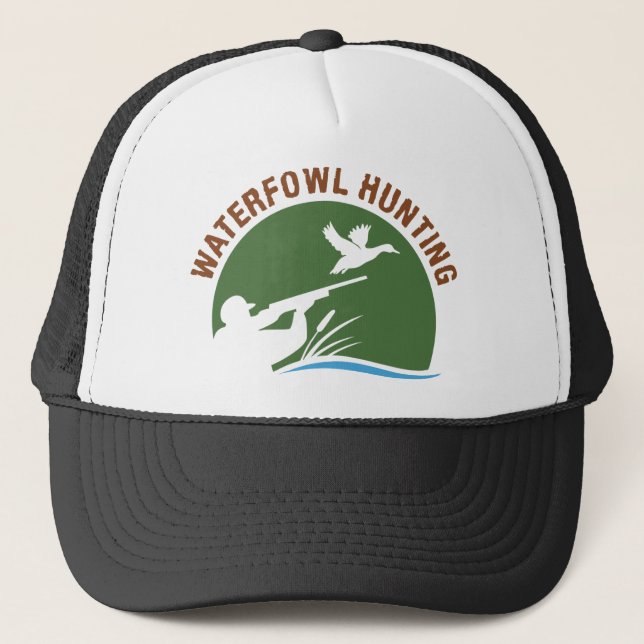 Waterfowl Hunting Trucker Hat (Front)