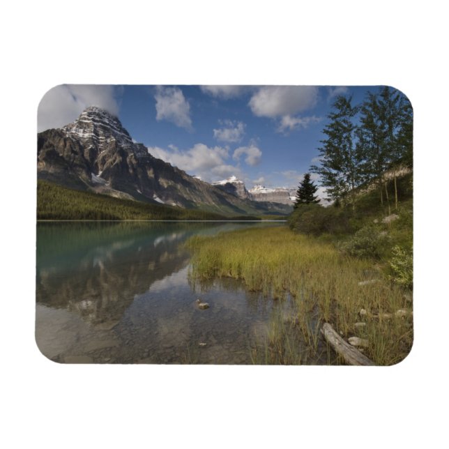 Waterfowl lake along the Icefields parkway, Magnet (Horizontal)