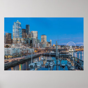 Waterfront and Downtown Poster