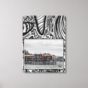 Waterfront Apartments Canvas Print