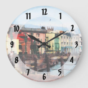 Waterfront Bridgetown Barbados Large Clock