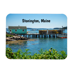 Waterfront in Stonington, Maine Magnet