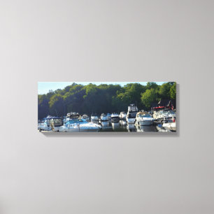Waterfront Marina Canvas Print