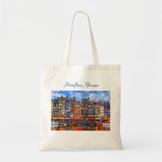 Waterfront of Honfleur harbour in Normandy, France Tote Bag (Front)