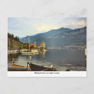 Waterfront on Lake Como Postcard