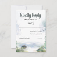Waterfront Summer Wedding RSVP