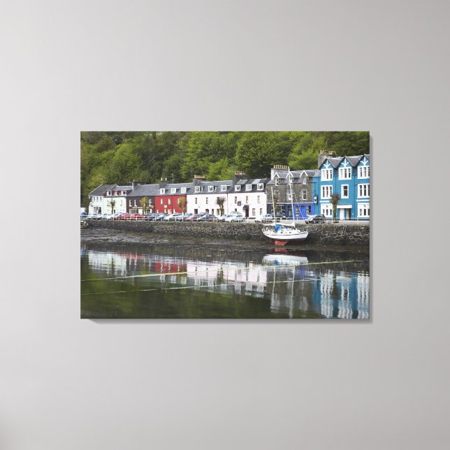 Waterfront, Tobermory, Isle of Mull, Scotland, 2 Canvas Print (Front)