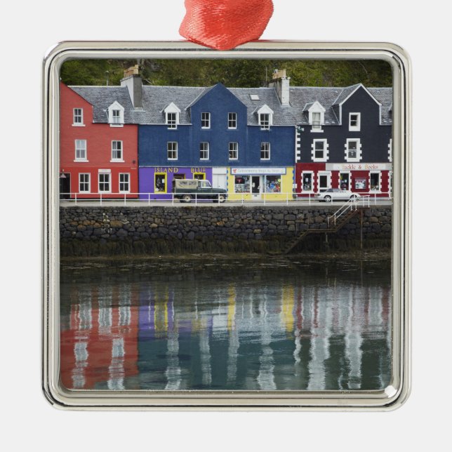 Waterfront, Tobermory, Isle of Mull, Scotland, Metal Tree Decoration (Front)