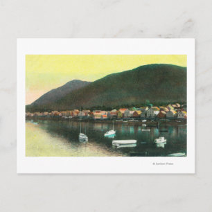 Waterfront View of Indian TownSitka, AK Postcard