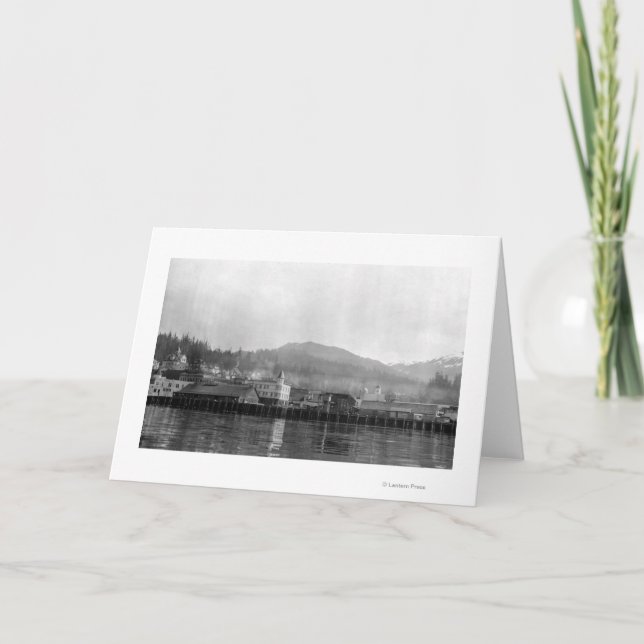 Waterfront View of Ketchikan, Alaska Card (Front)