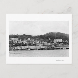 Waterfront View of Ketchikan, Alaska Photograph Postcard