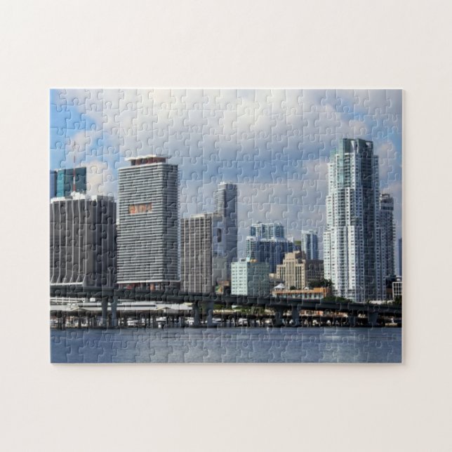 Waterfront view of Miami Jigsaw Puzzle (Horizontal)