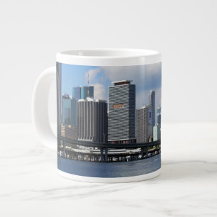 Waterfront view of Miami Large Coffee Mug