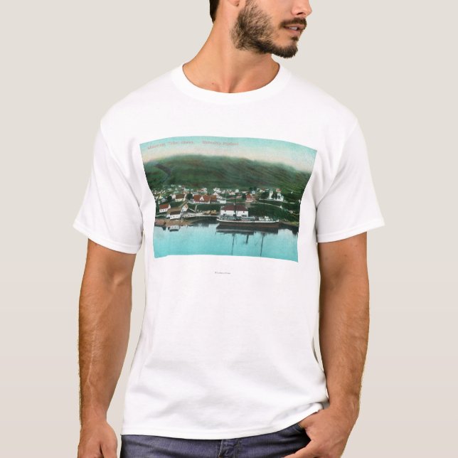 Waterfront View of the City and Steamer T-Shirt (Front)