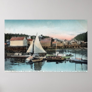 Waterfront View of the Floating Dock Poster