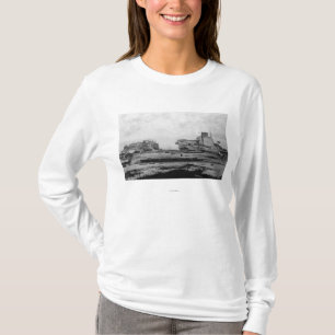 Waterfront warehouses at Astoria, OR Photograph T-Shirt