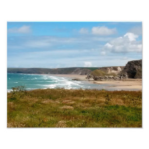 Watergate Bay Beach Newquay Cornwall England Photo Print